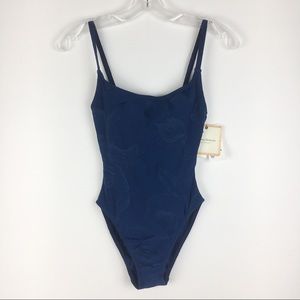 NWT Tommy Bahama Navy Blue Botanical Swimsuit Sz 4
